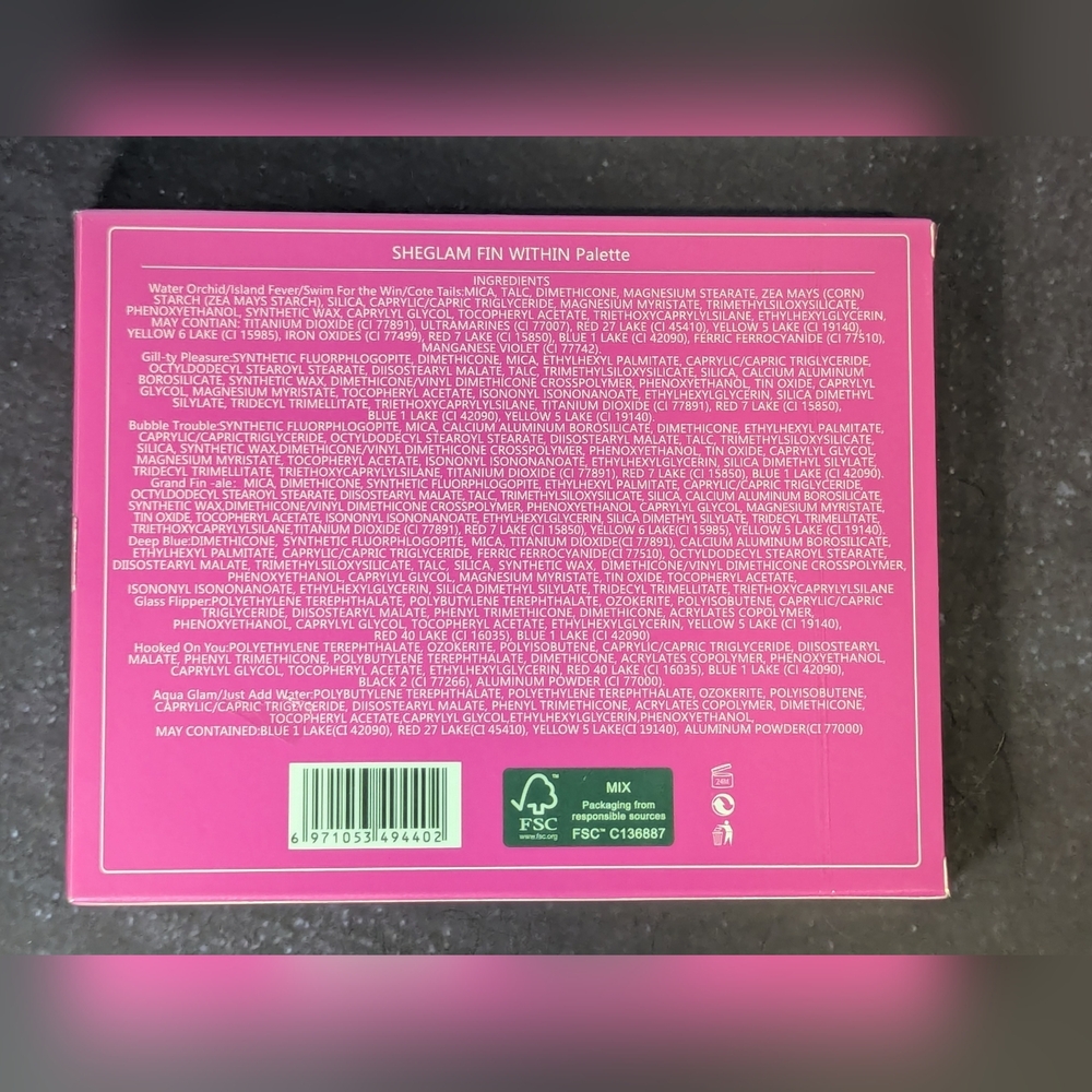 Sheglam Fin Within Eyeshadow Palette NIB Sealed 12 Bright Shimmery Shades - Picture 2 of 9